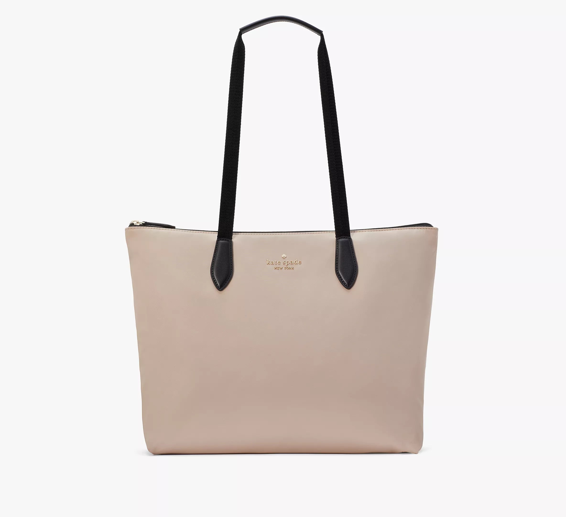 Kate Spade Kitt Nylon Medium Tote 'Warm Beige Multi'
