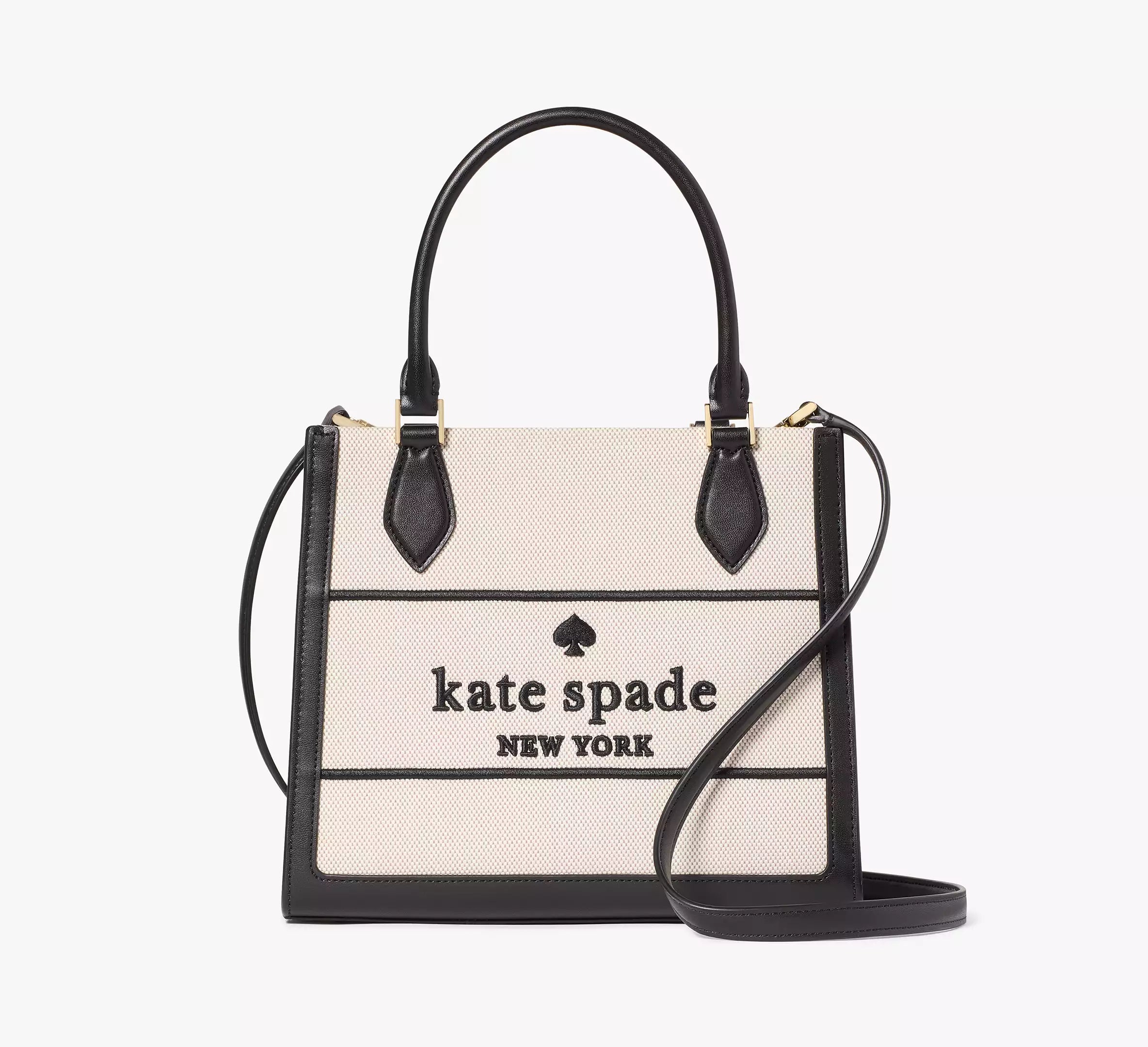 Kate Spade Ellie Canvas Small Tote 'Black Multi'