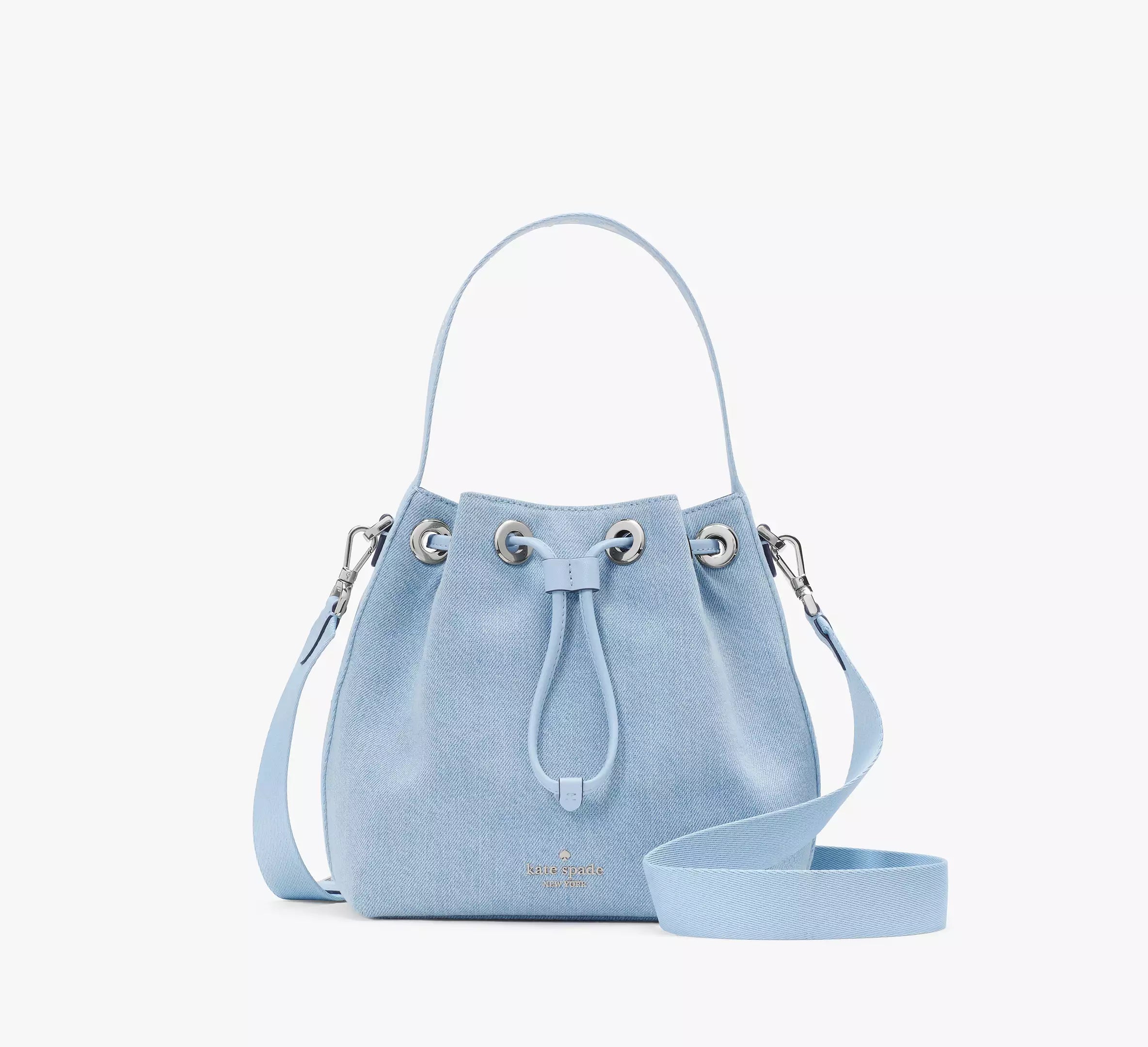 Kate Spade Kip Denim Bucket Bag 'Blue Multicolor'