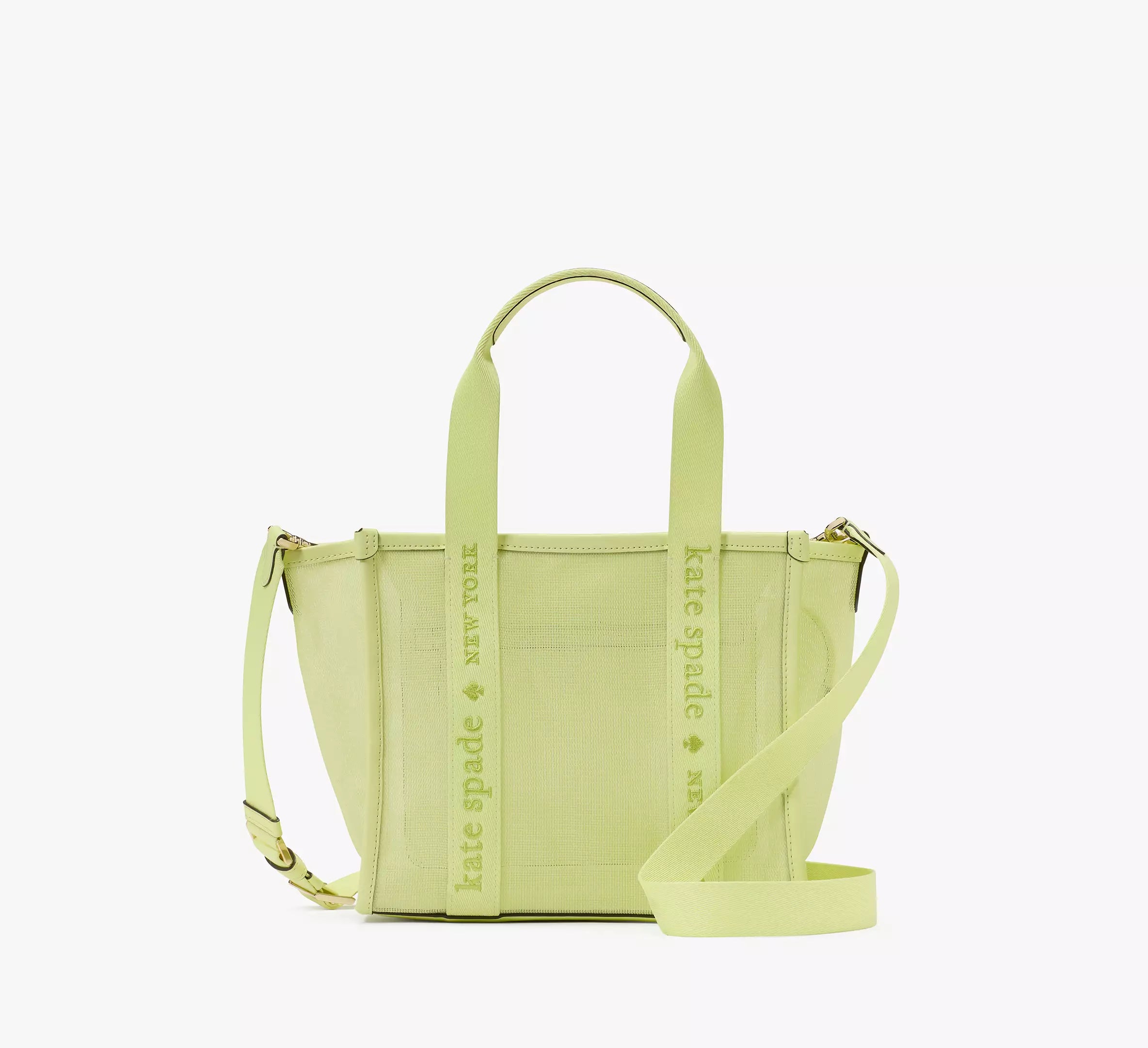 Kate Spade Kip Mesh Small Tote 'Melon Rind'