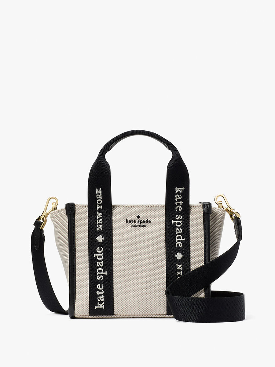 Kate Spade Kip Canvas Mini Tote 'Natural Multi'
