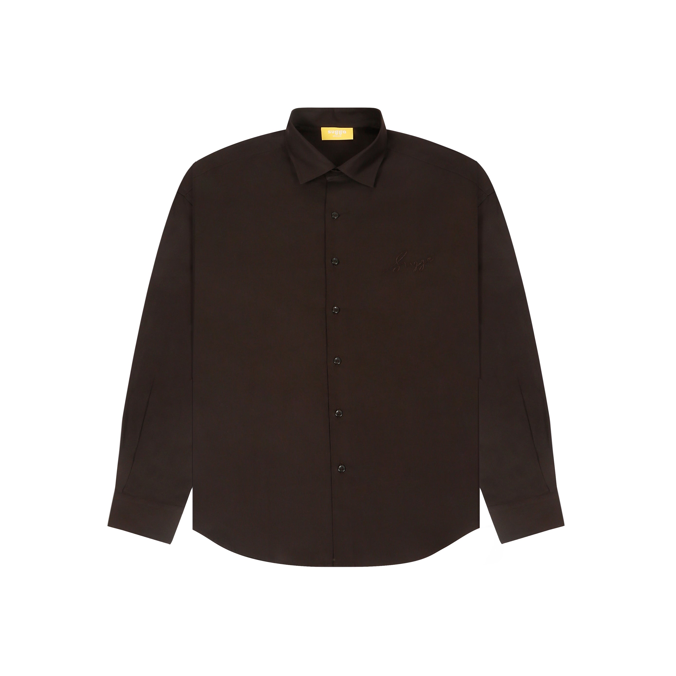 Sugga Solid Shirt In Brown