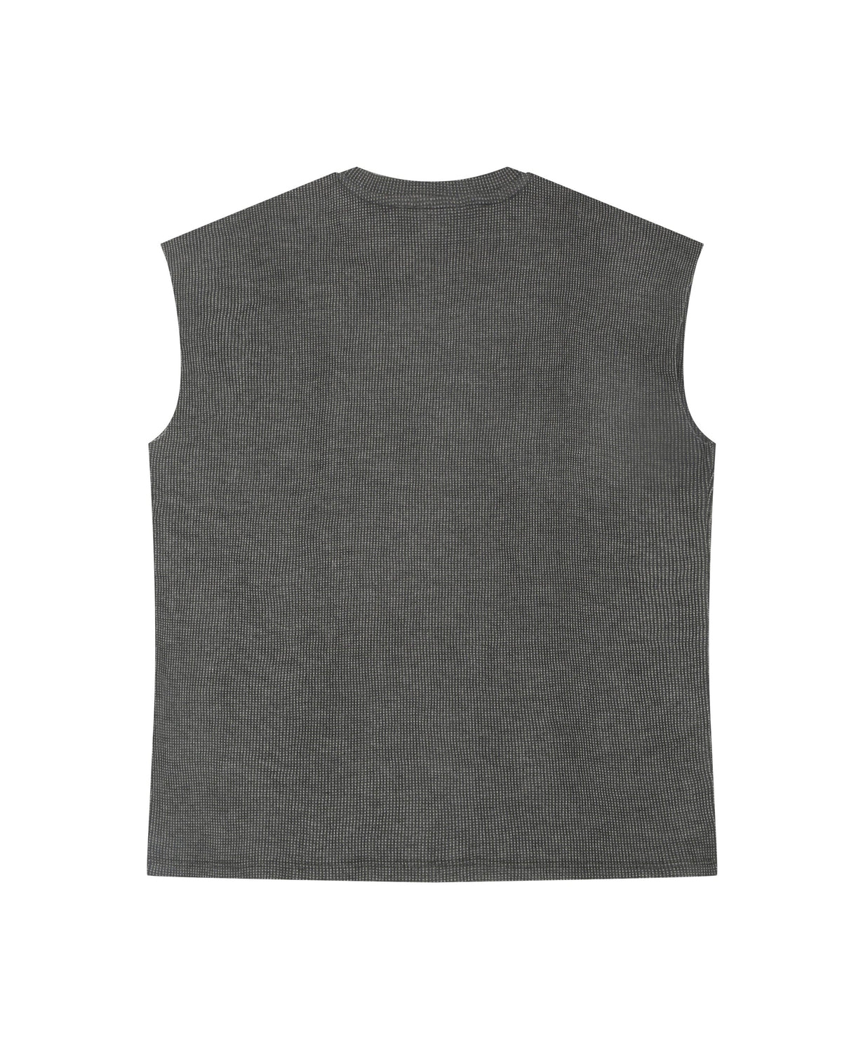 Waffle Sando - Graphite - Evrhood waffle knit sleeveless top