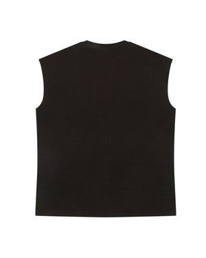 Waffle Sando - Obsidian Brown - Evrhood waffle knit sleeveless top