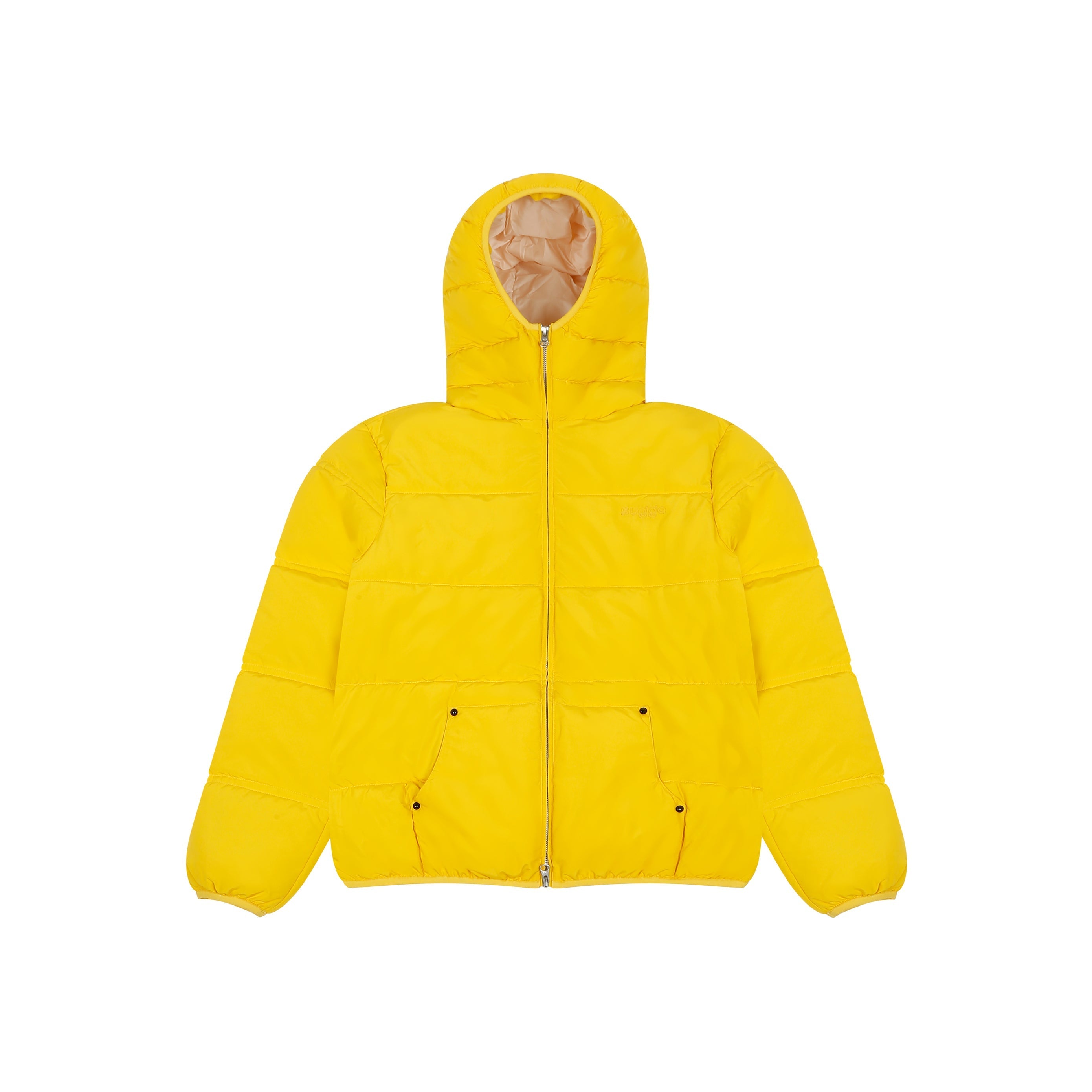 Puffer Jacket Full Sleeves in Yellow