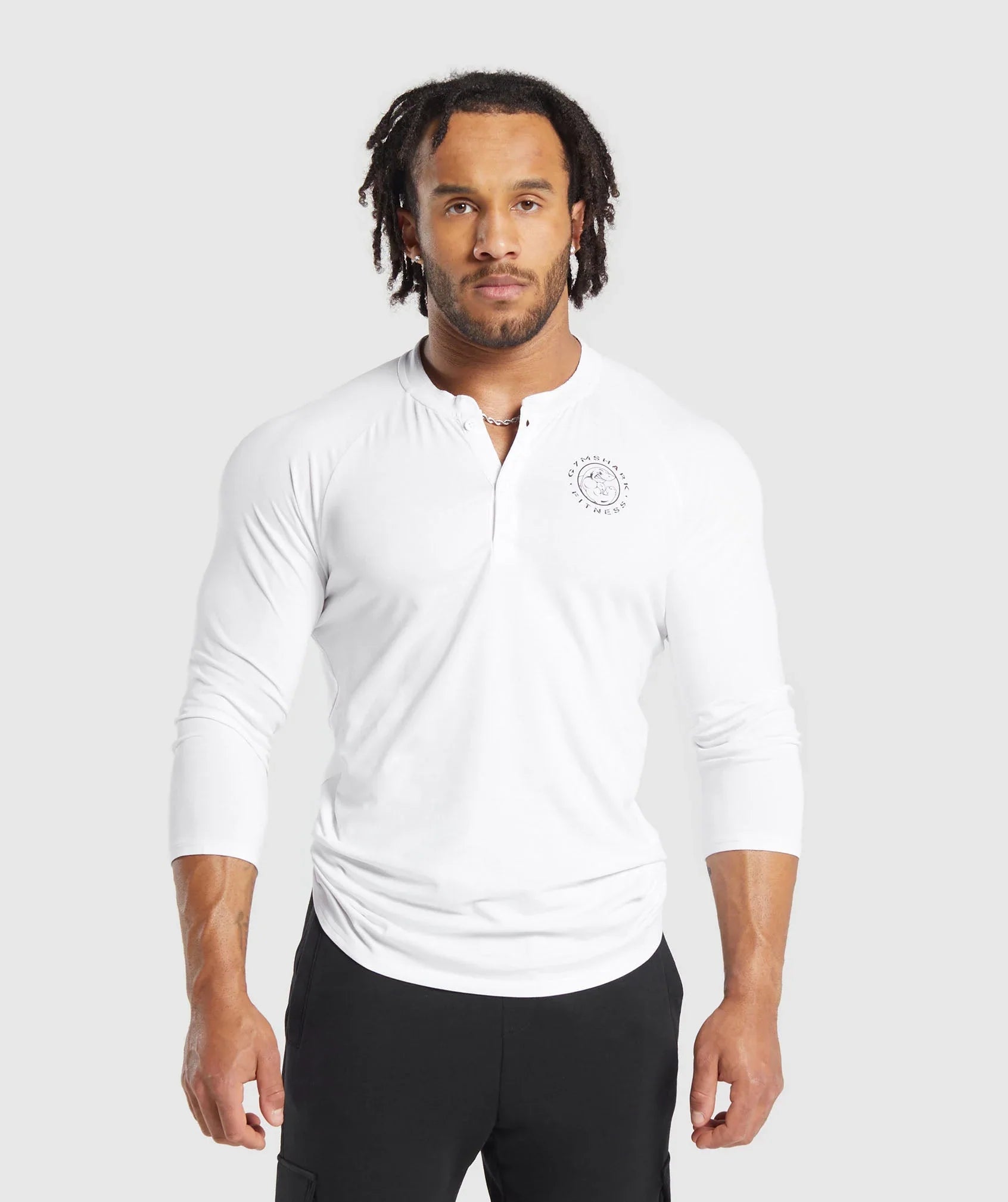 Gymshark Legacy Henley - White