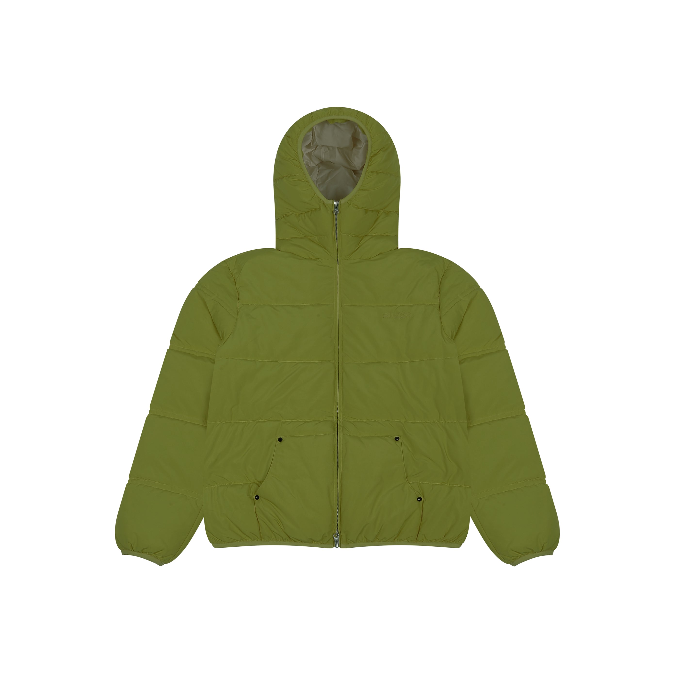 Puffer Jacket Full Sleeves in Matcha