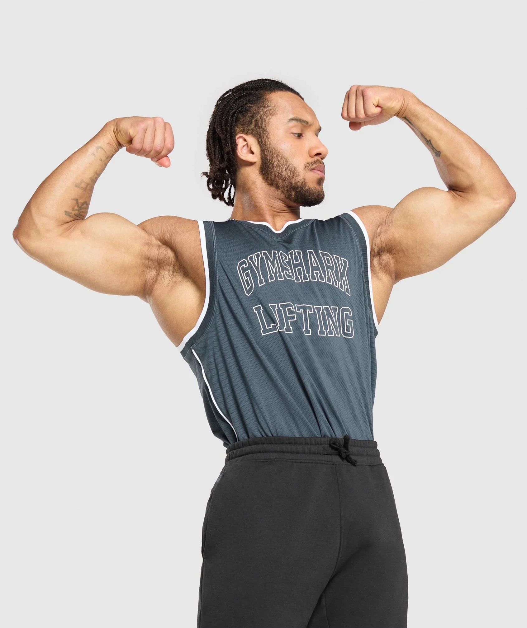 Gymshark Mesh Tank - Titanium Blue