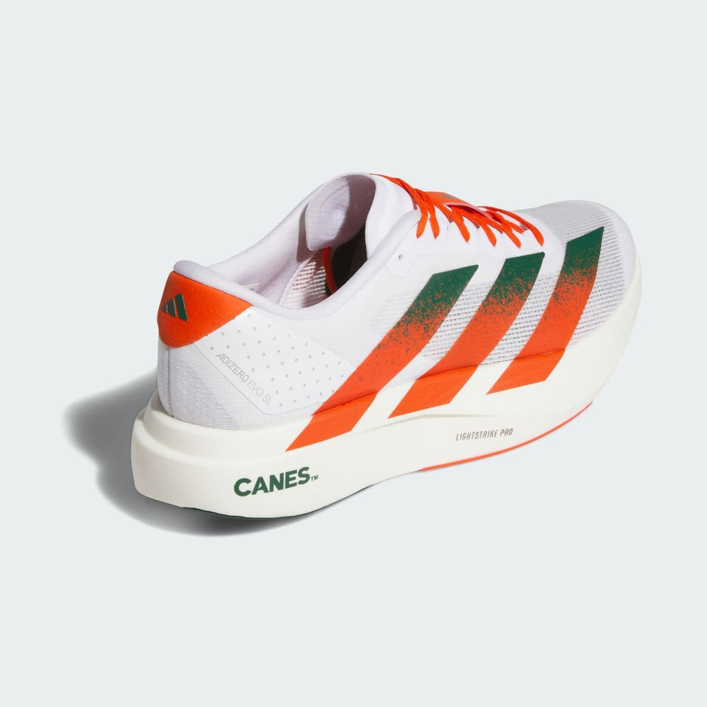 Adidas Miami Hurricanes Adizero EVO SL Green Orange