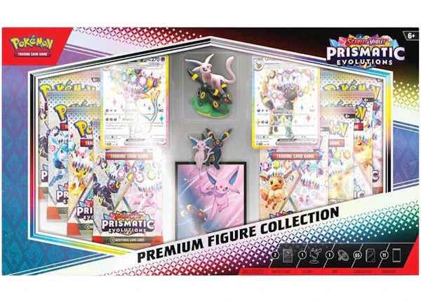 2025 Pokémon Prismatic Evolutions Premium Figure Collection Box