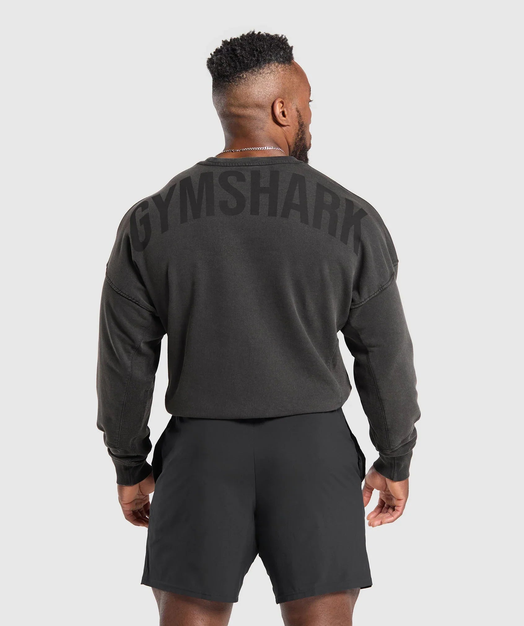 Gymshark Power Washed Crew - Black