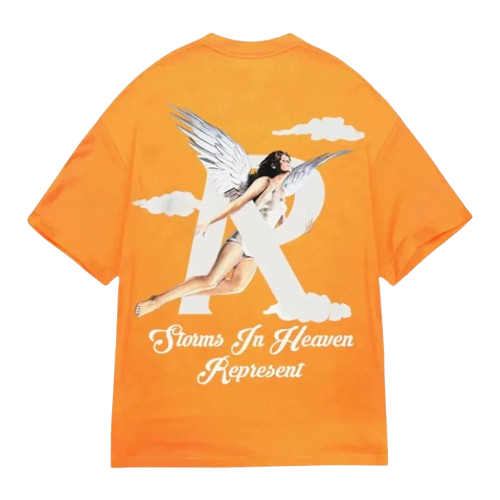 REPRESENT STORMS IN HEAVEN ORANGE TSHIRT