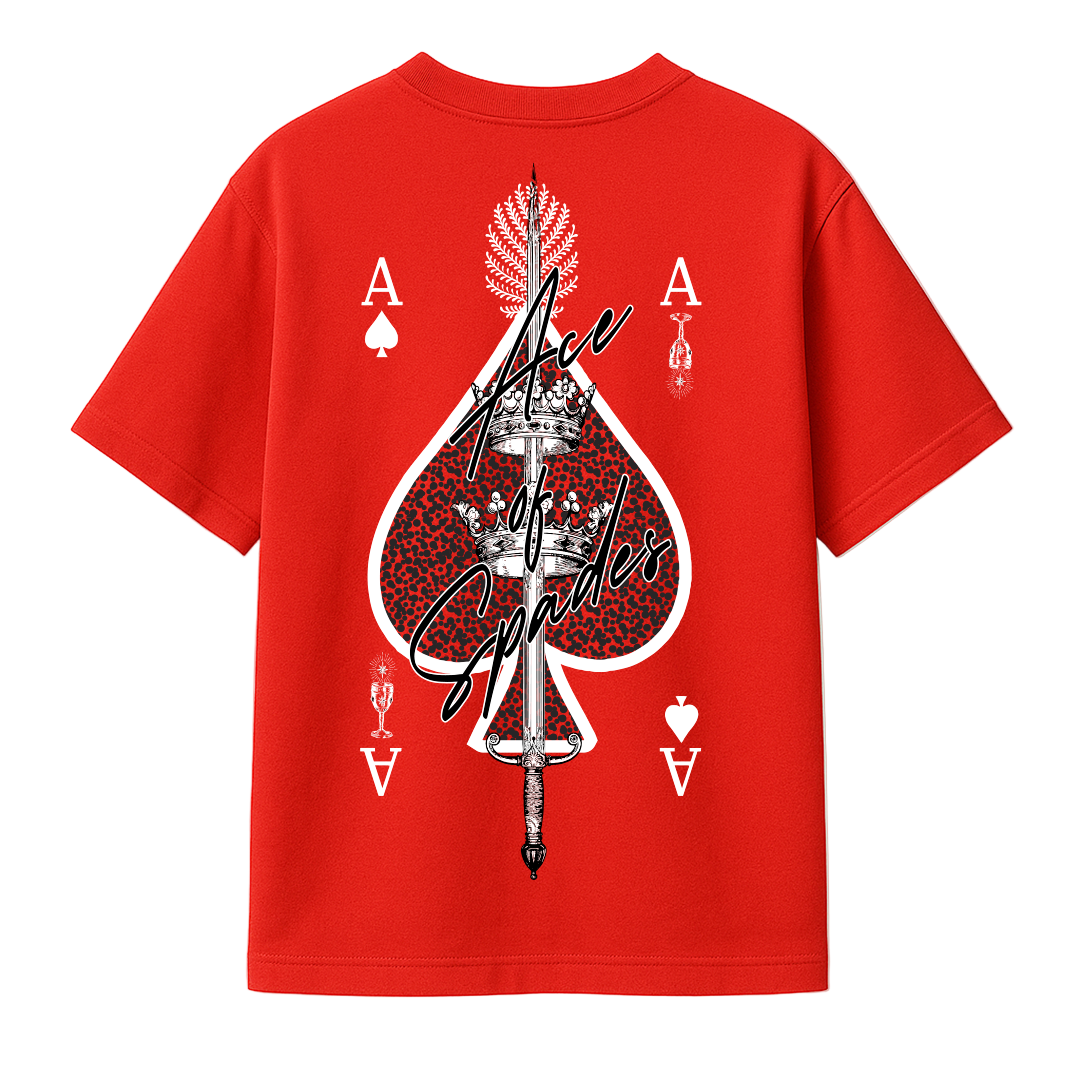 ACE OF SPADES T-SHIRT - RED
