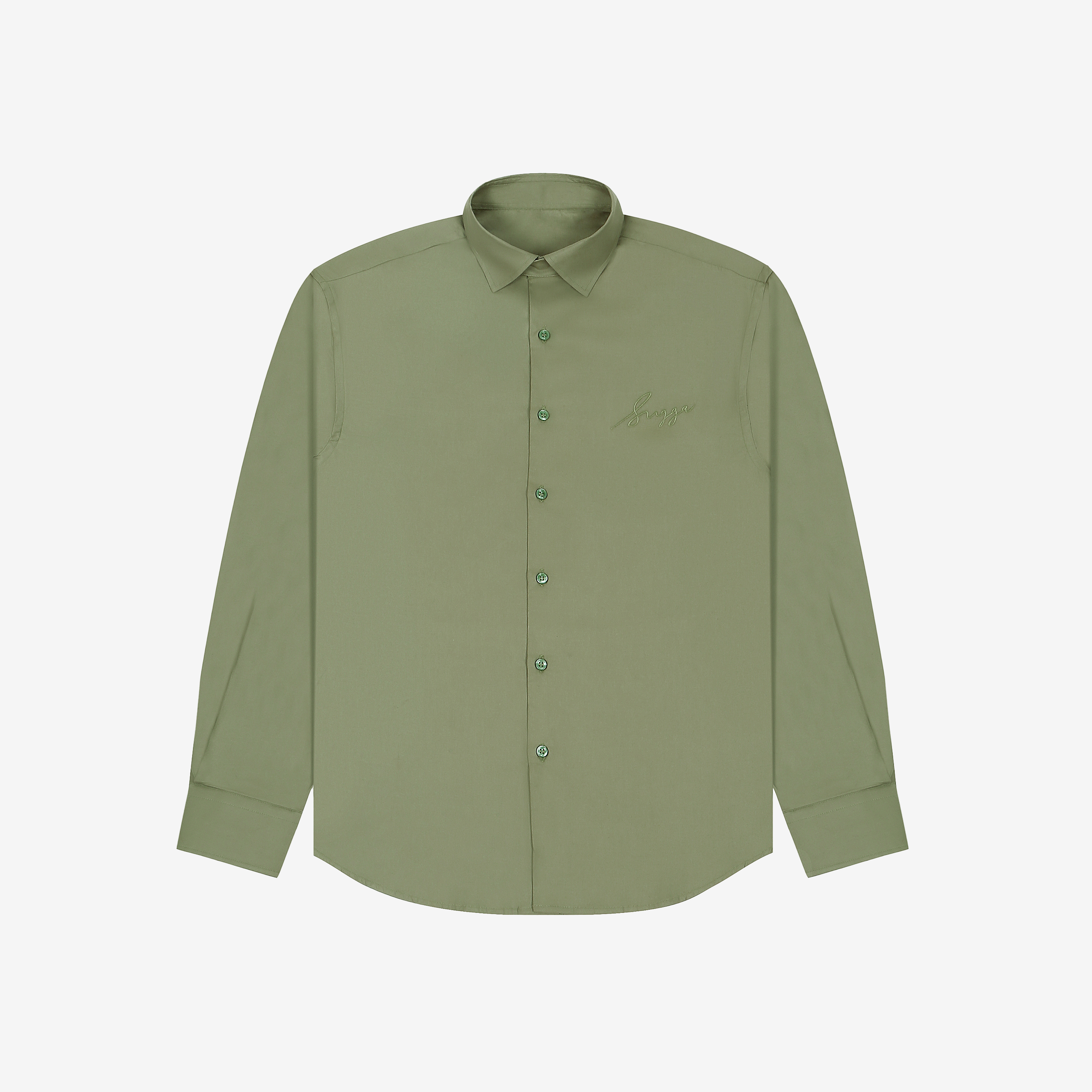 Sugga Solid Shirt In Matcha Green