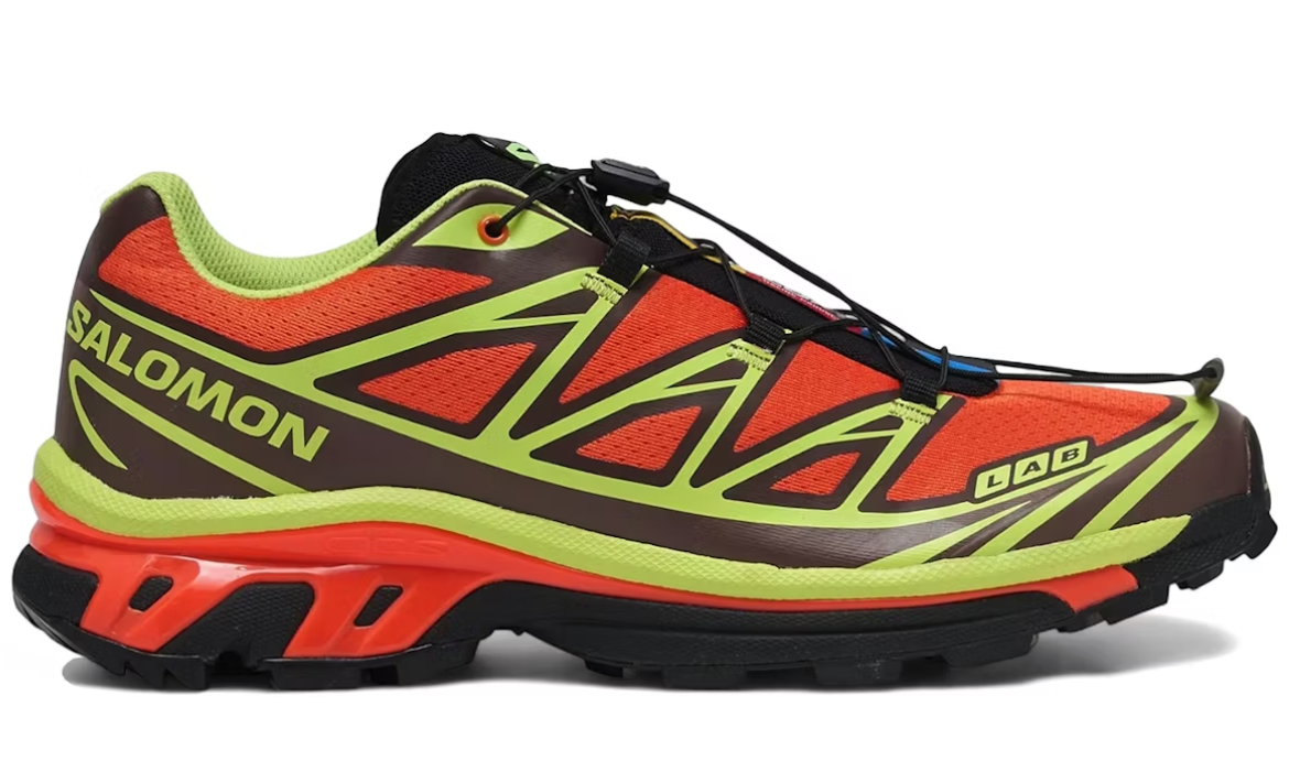 Salomon XT-6 Red Orange Sharp Green Black
