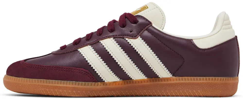 Adidas Samba OG Maroon Gold Metallic