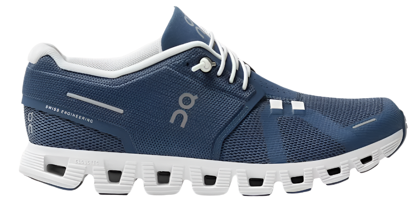 On Running Cloud 5 Denim | White