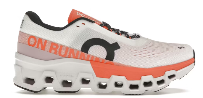 On Running Cloudmonster Undyed White Flame