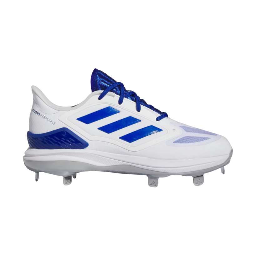 Adidas Adizero Purehustle 3 Elite Cloud White Royal Blue Silver Metallic