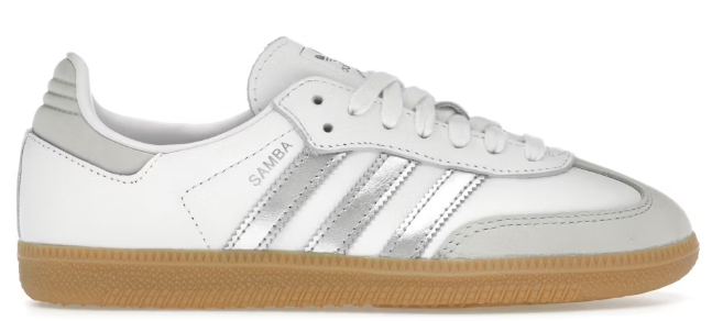 adidas Samba OG White Silver Metallic Grey