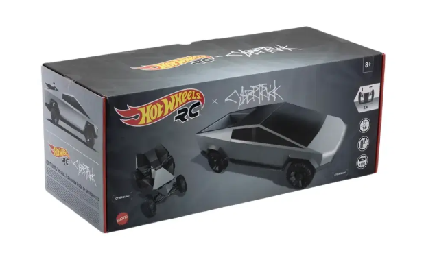 Hot Wheels x Tesla Cybertruck 1:10 Scale RC Car (2021 Version w/ Cyberquad)