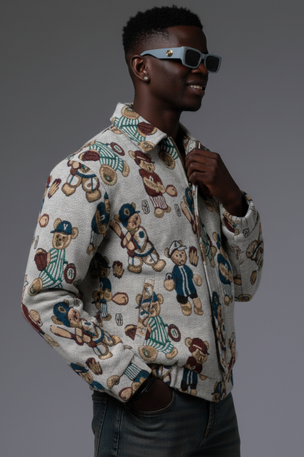 TEDDY JACQUARD JACKET