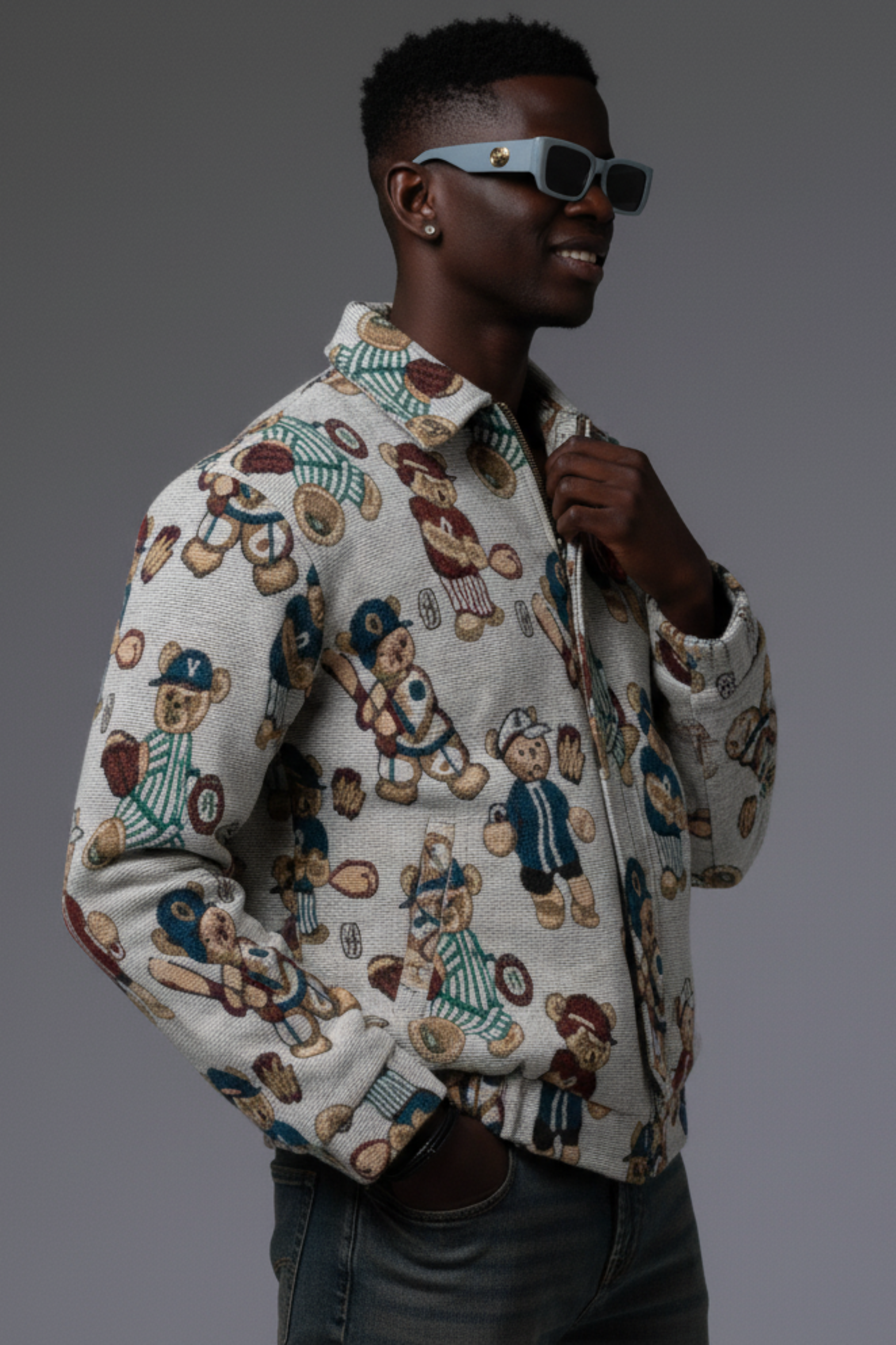 TEDDY JACQUARD JACKET