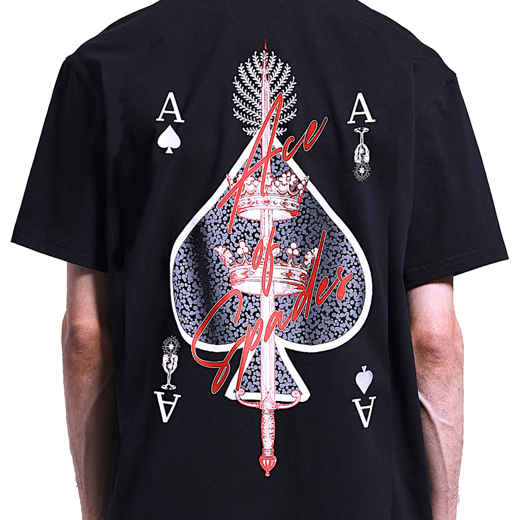 ACE OF SPADES T-SHIRT - BLACK