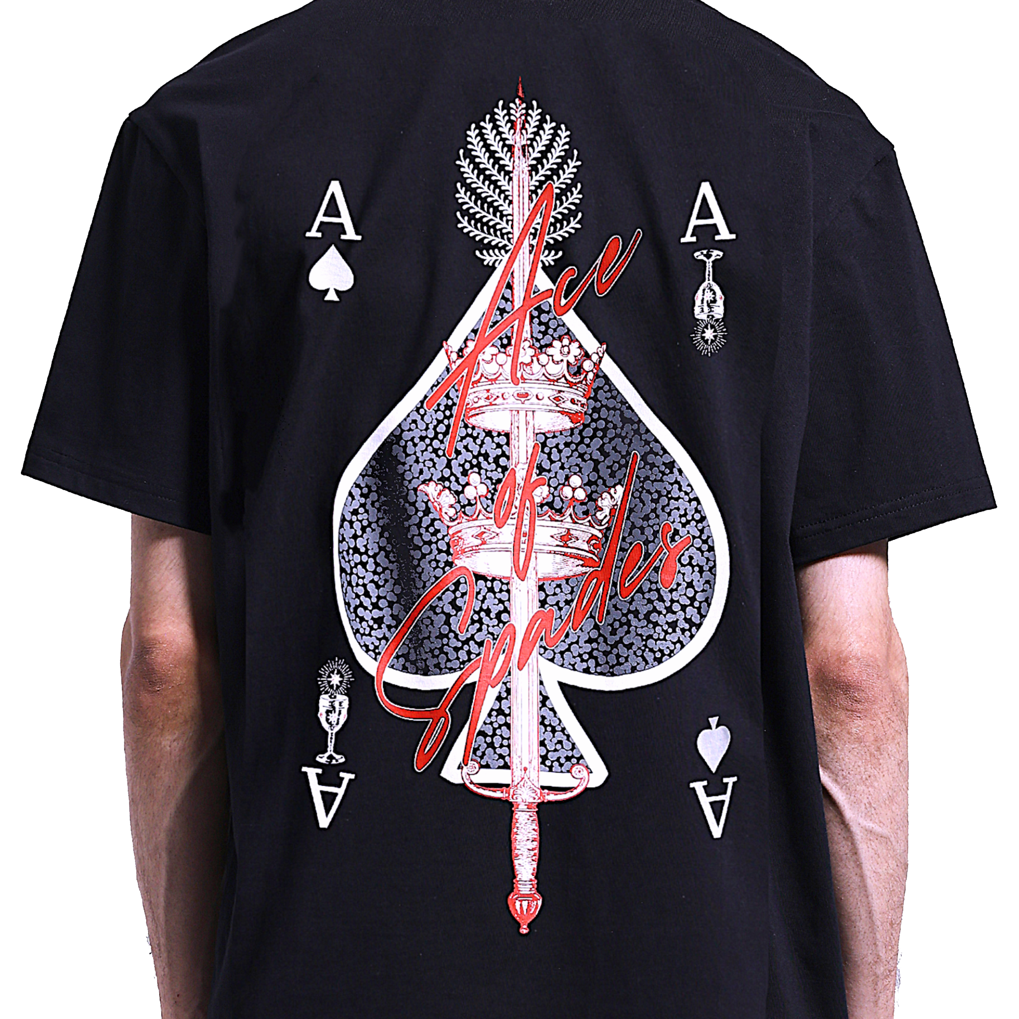 ACE OF SPADES T-SHIRT - BLACK