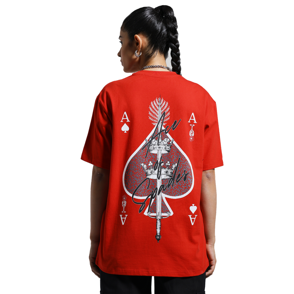 ACE OF SPADES T-SHIRT - RED