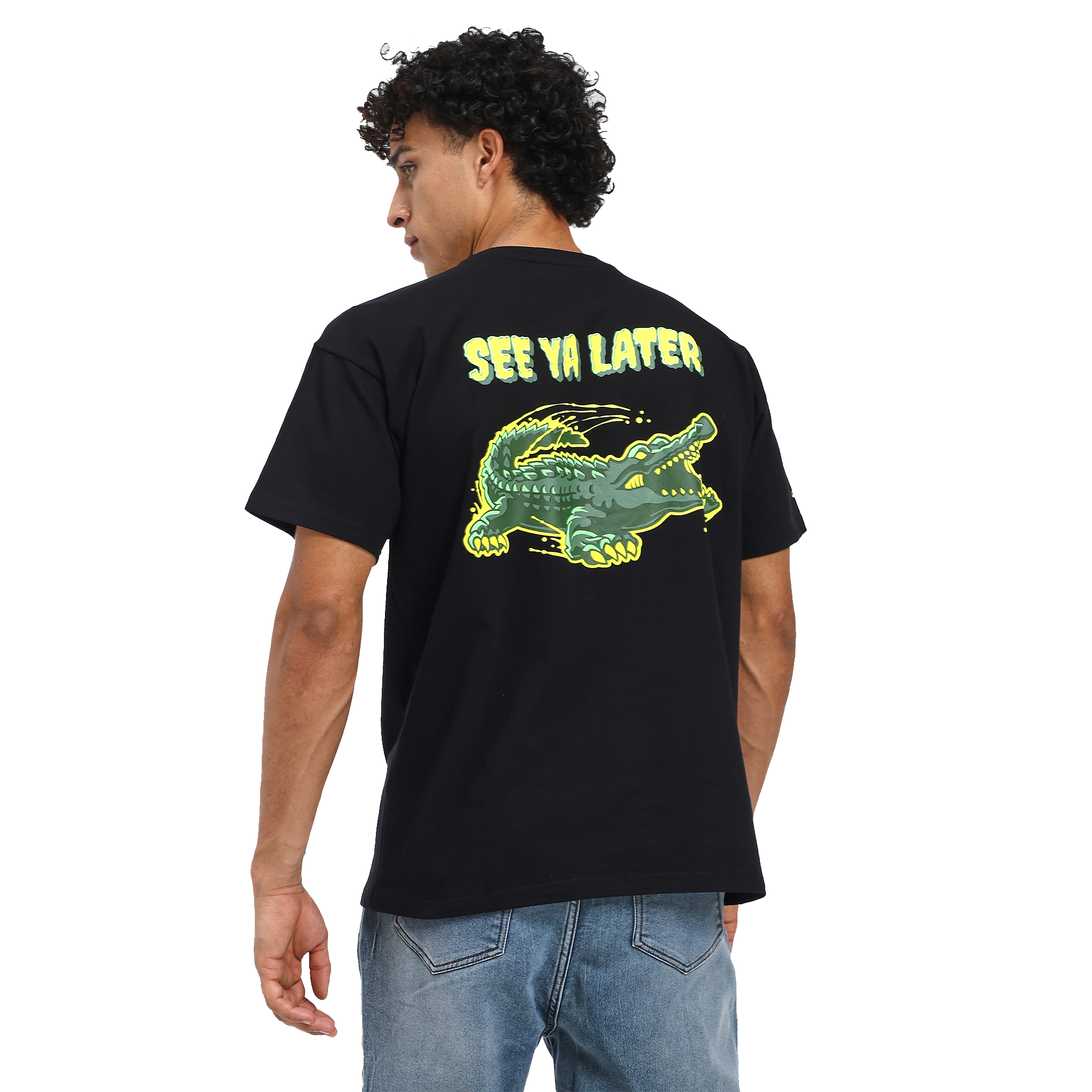 Alligator black puff t-shirt