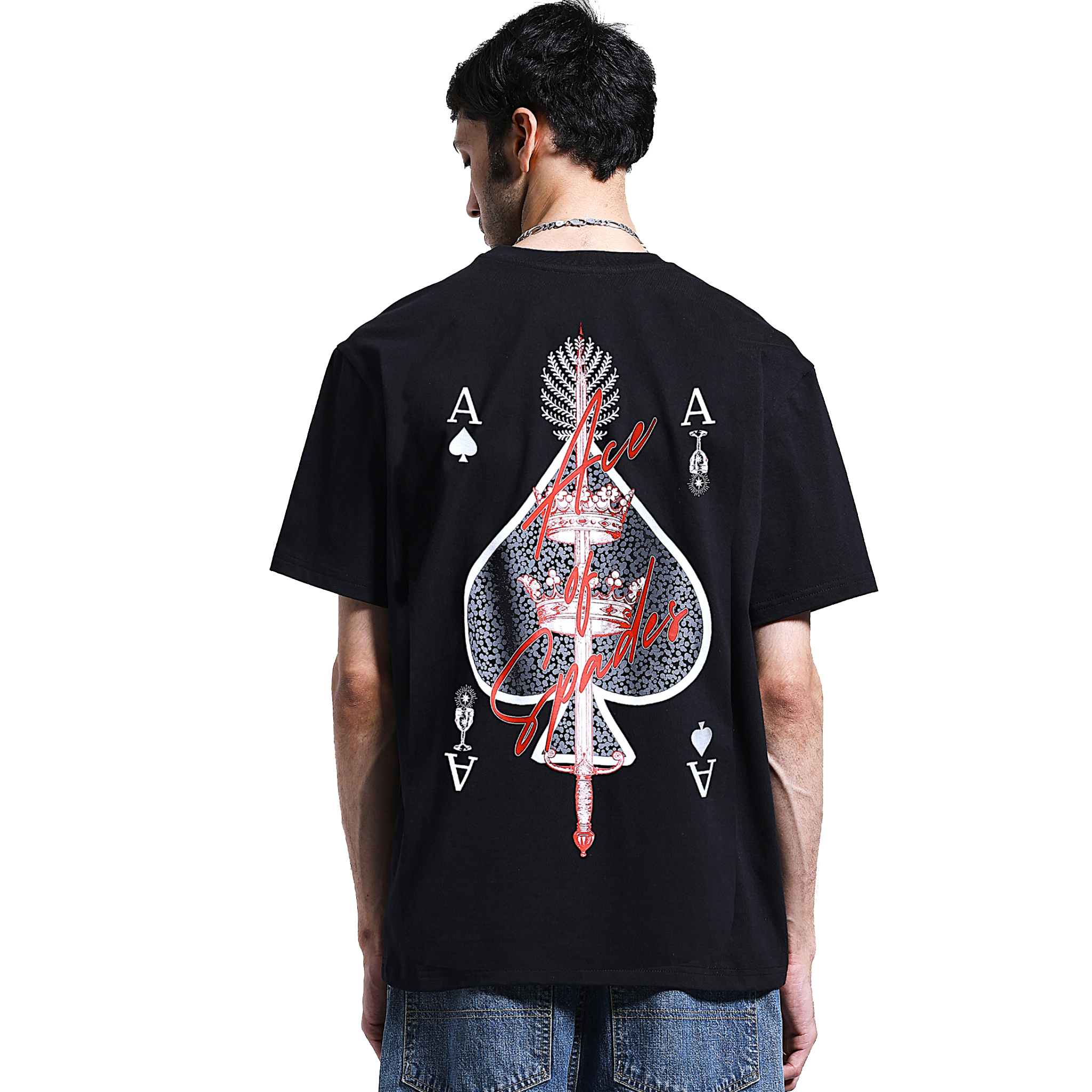 ACE OF SPADES T-SHIRT - BLACK