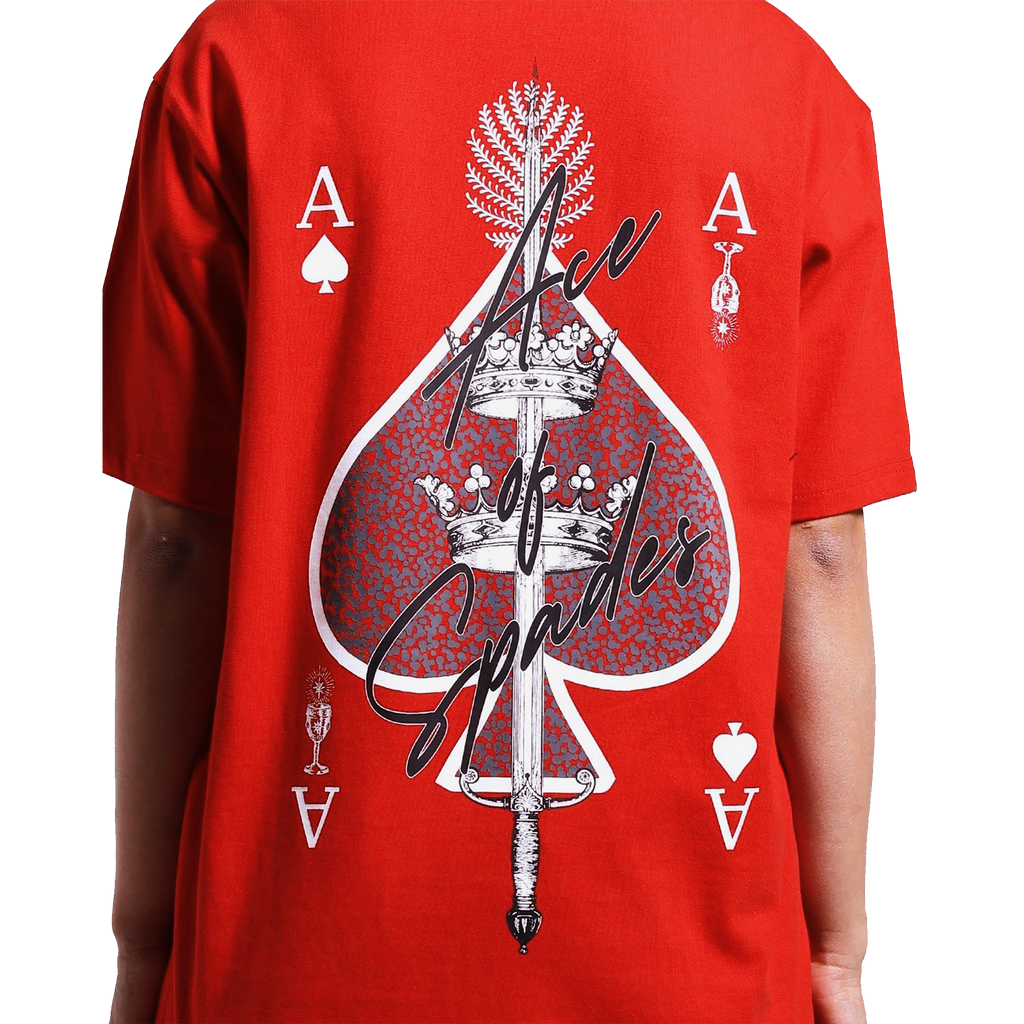 ACE OF SPADES T-SHIRT - RED