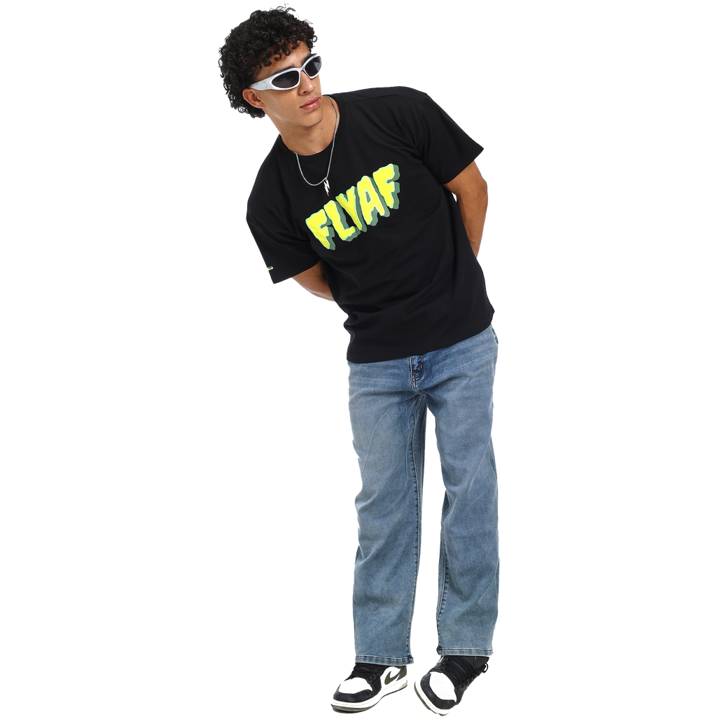 Alligator black puff t-shirt