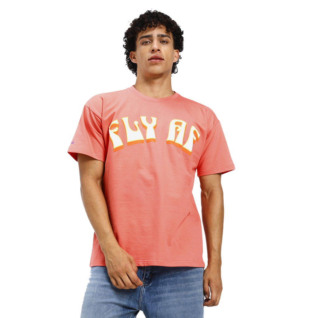 Groovy peach puff t-shirt