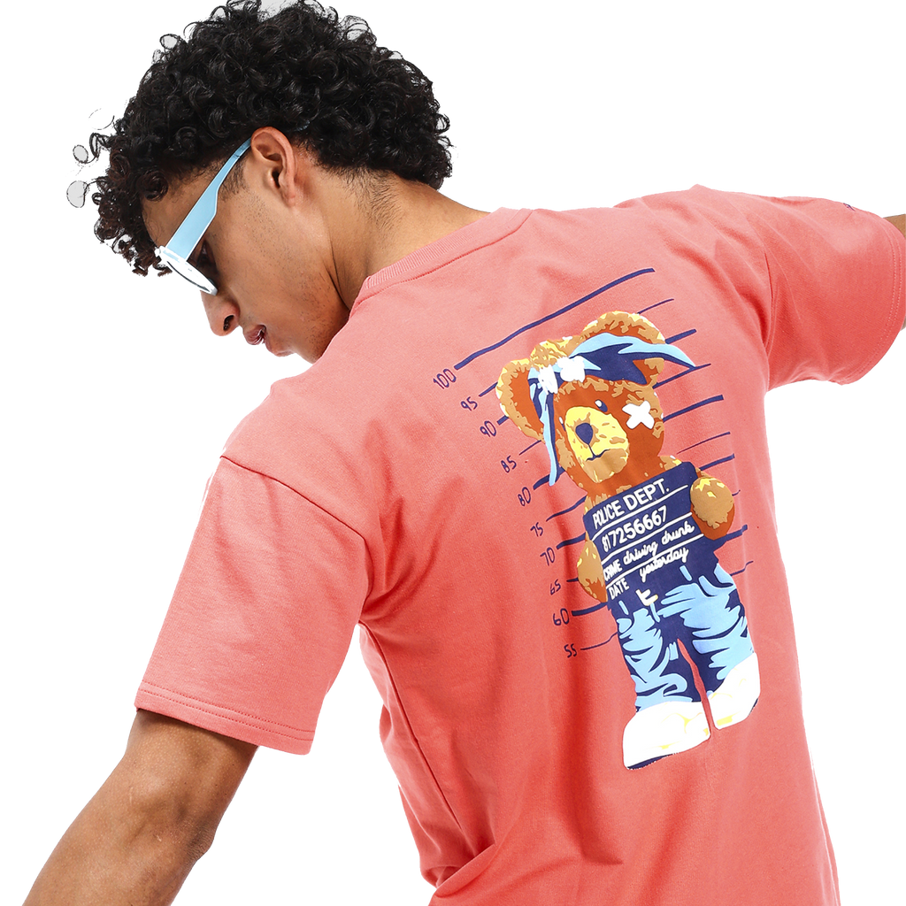 Bad influence peach puff t-shirt