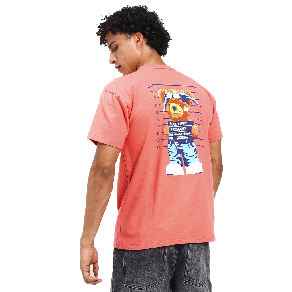 Bad influence peach puff t-shirt
