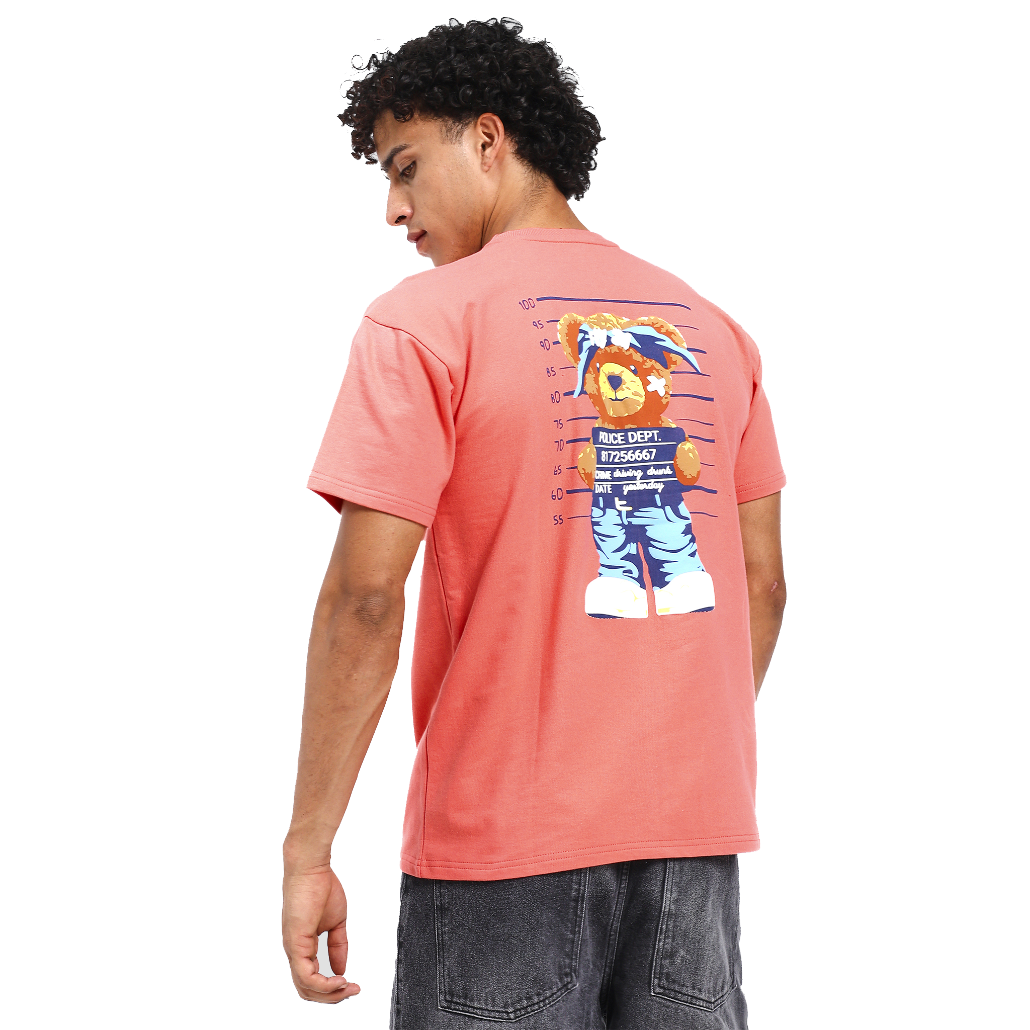 Bad influence peach puff t-shirt