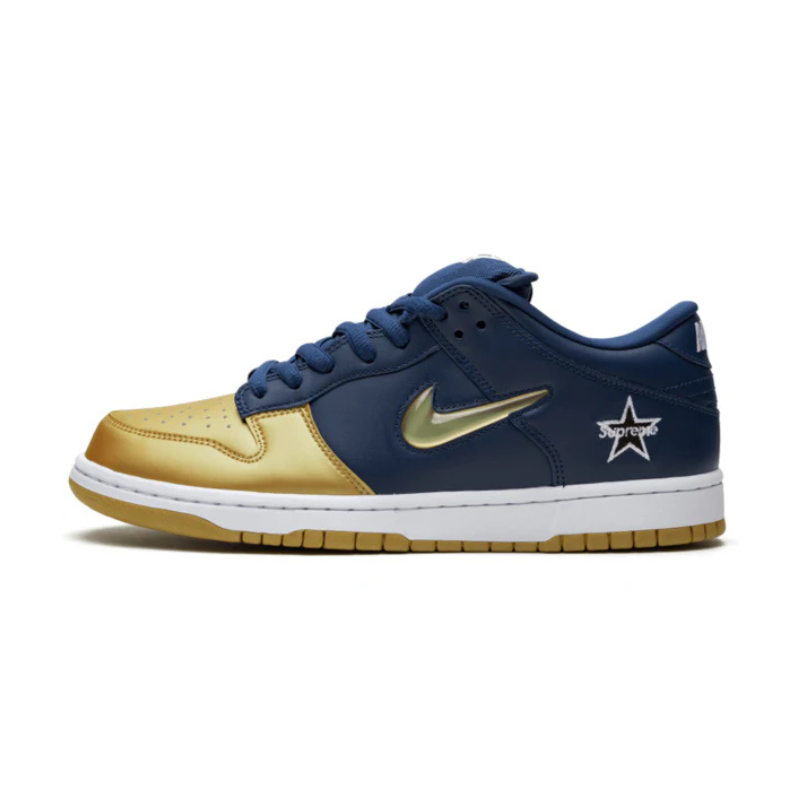 Nike Sb Dunk Low Supreme Jewel Swoosh Gold