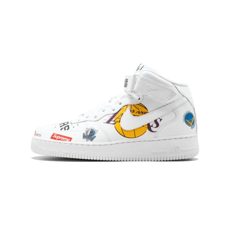 Nike Air Force 1 Mid Supreme Nba White