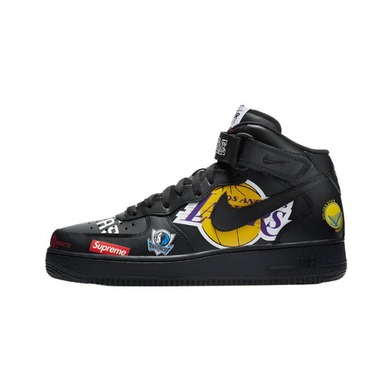 Nike Air Force 1 Mid Supreme Nba Black