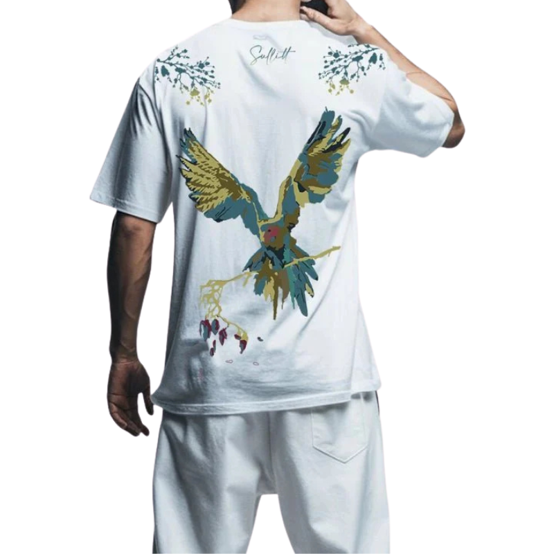 Sullitt Vividly Parrot White Tshirt