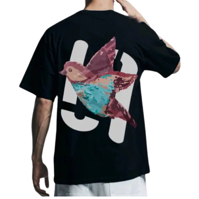 Sullitt Feathered Friend Black Tshirt
