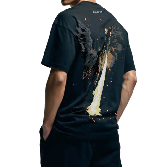 PYRO BLACK OVERSIZED T-SHIRT