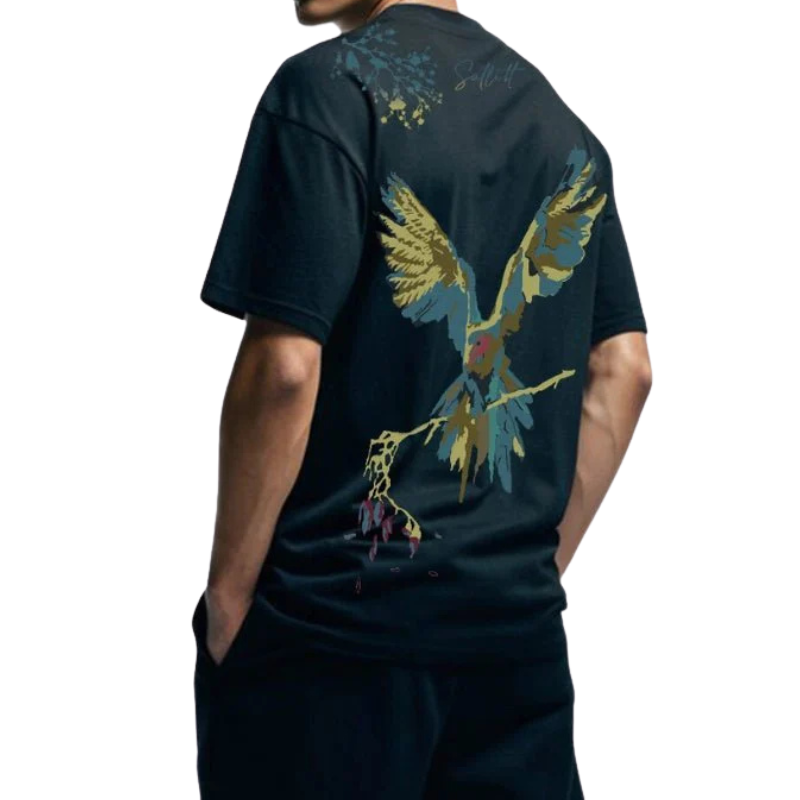 Sullitt Vividly Parrot Black Tshirt