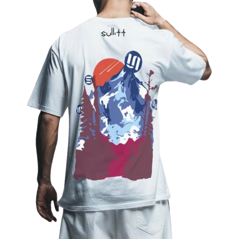 Sullitt Dawning Mountain White Tshirt