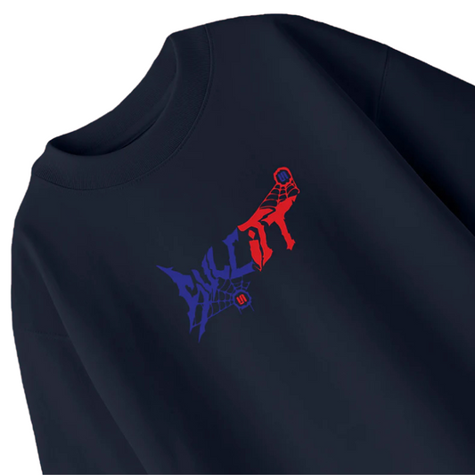WEBBED UP NAVY BLUE TEE