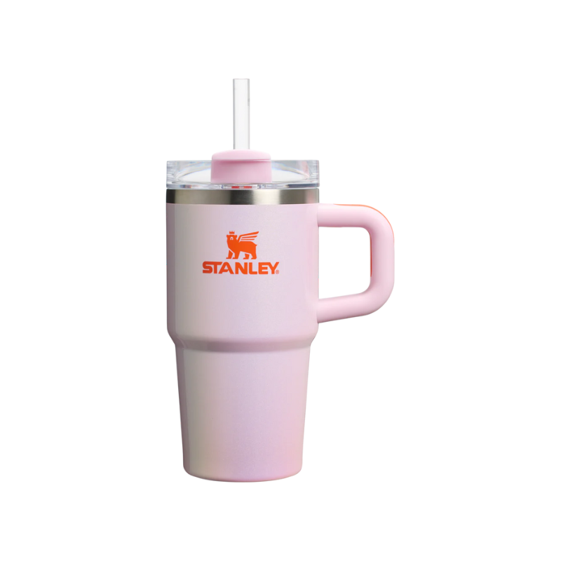 Stanley The Quencher H2.O Flowstate Tumbler With Handle 20 Oz Rose Petal Shimmer