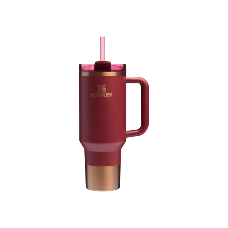 Stanley The Quencher  H2.0 Flowstate Tumbler 40 Oz Gilded Pomegranate
