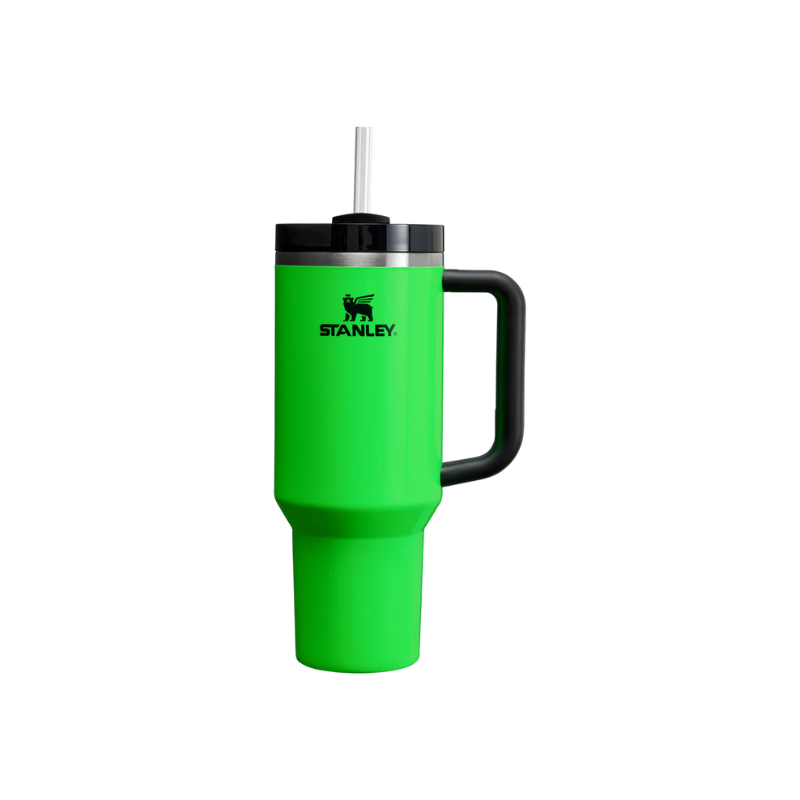 Stanley The Quencher H2.0 Flowstate Tumbler 40 Oz Neon Green